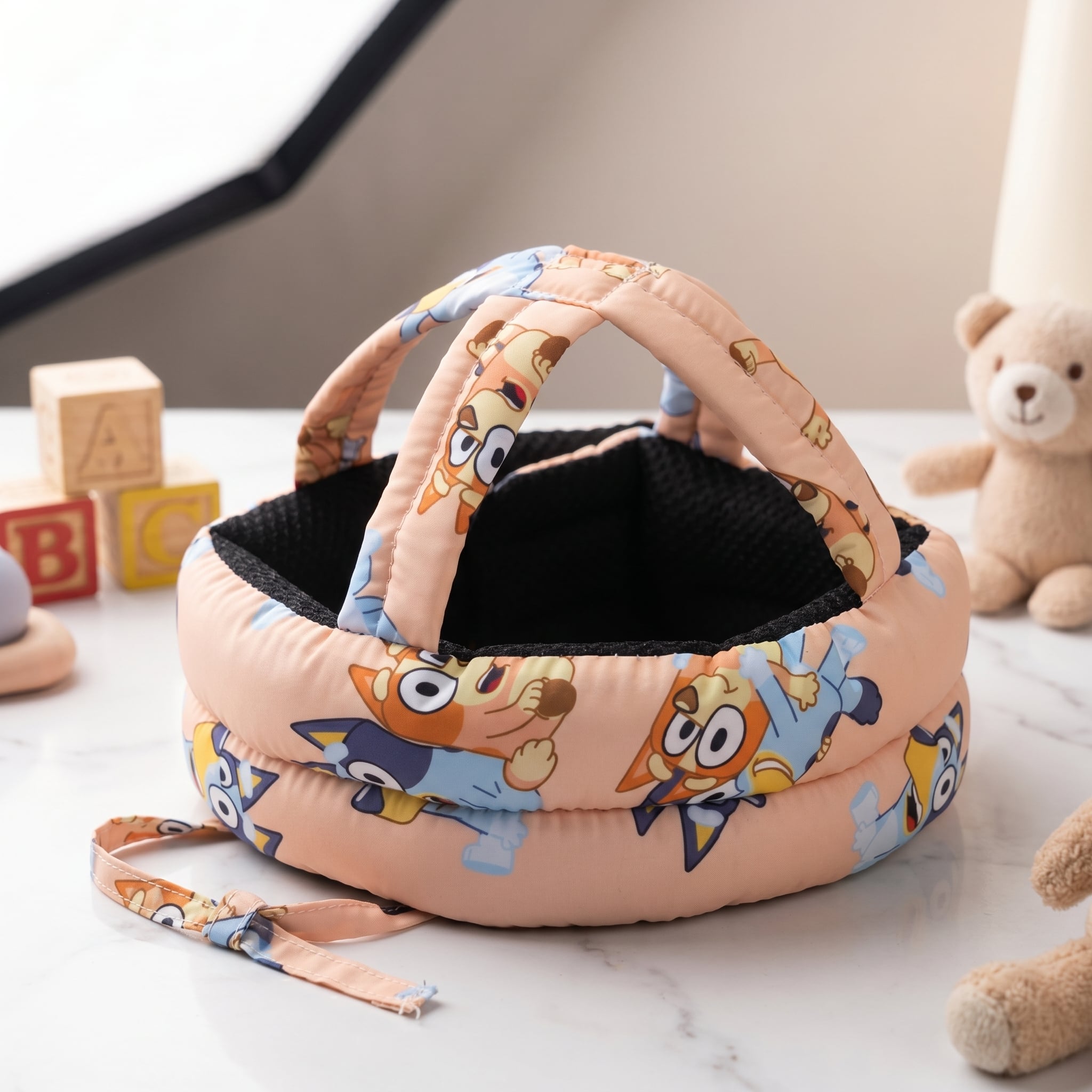 Adjustable Baby Safety Helmet – Soft Breathable Toddler Head Protector Cap for Crawling & Walking